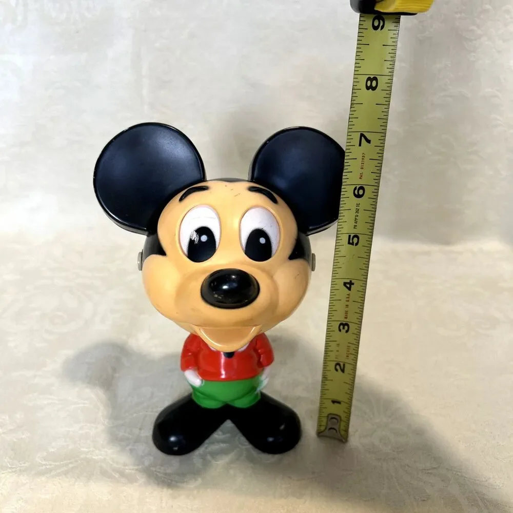 Vintage 1976 Mickey Mouse Chatter Chum Mattel Pull String Talking Toy Works